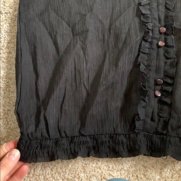 🔴 LAST CHANCE - Sheer Black Blouse - Picture 3 of 3